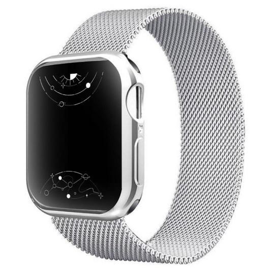 Jasper Milanese Stainless Steel Band With Case