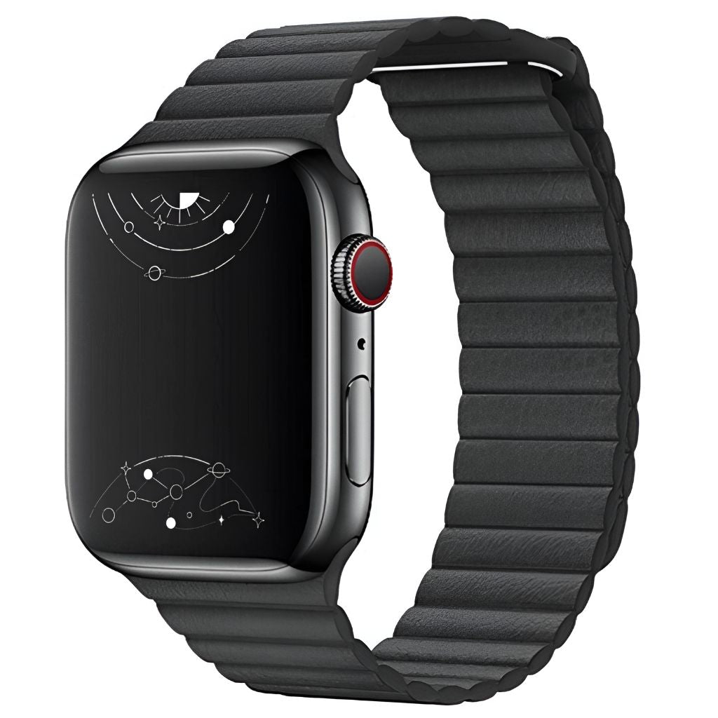 Marley Magnetic Genuine Leather Apple Watch Band For Series 1-9/Ultra/Ultra 2/SE/SE2, Luxury Straps