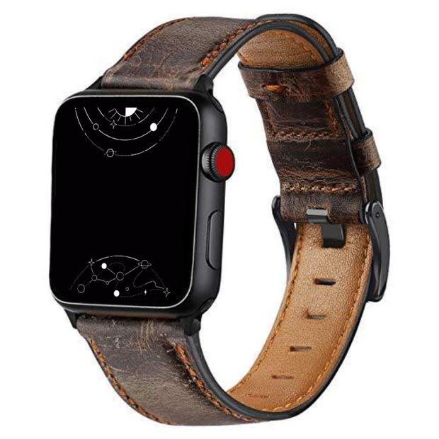 Natural leather 2025 apple watch band