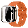 Attollo Silicone Sports Band With Glass Case