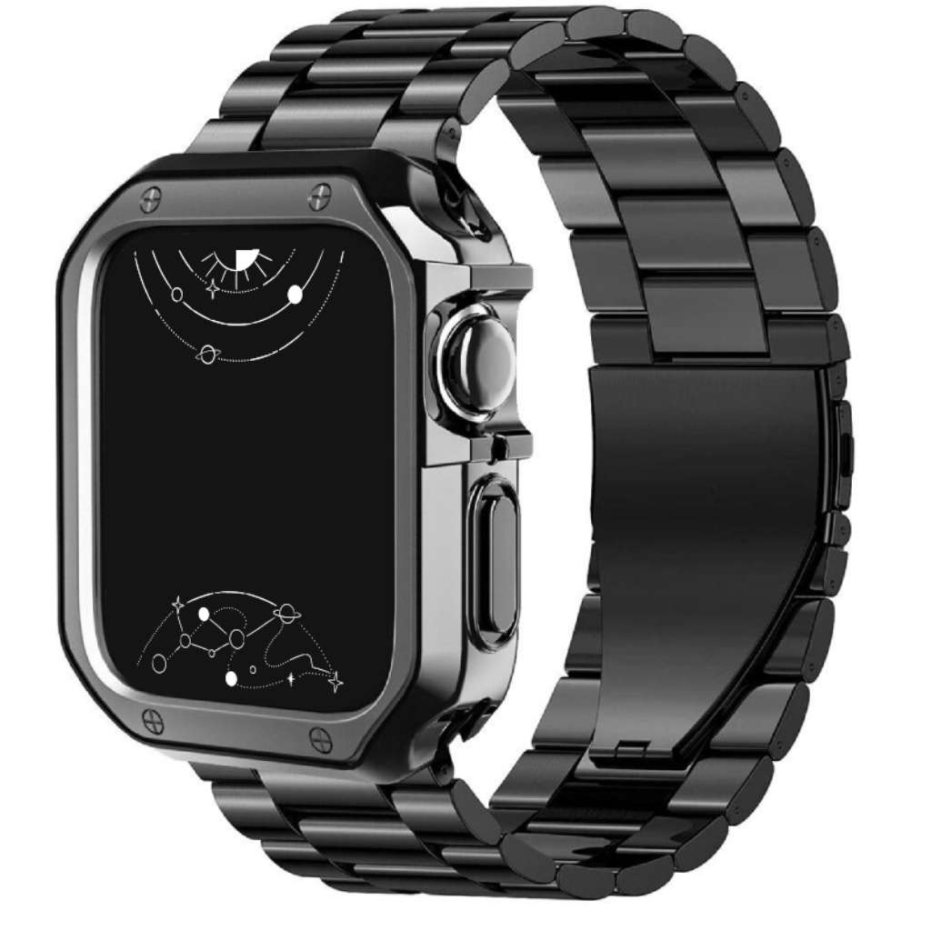 Apple watch black stainless steel band hotsell