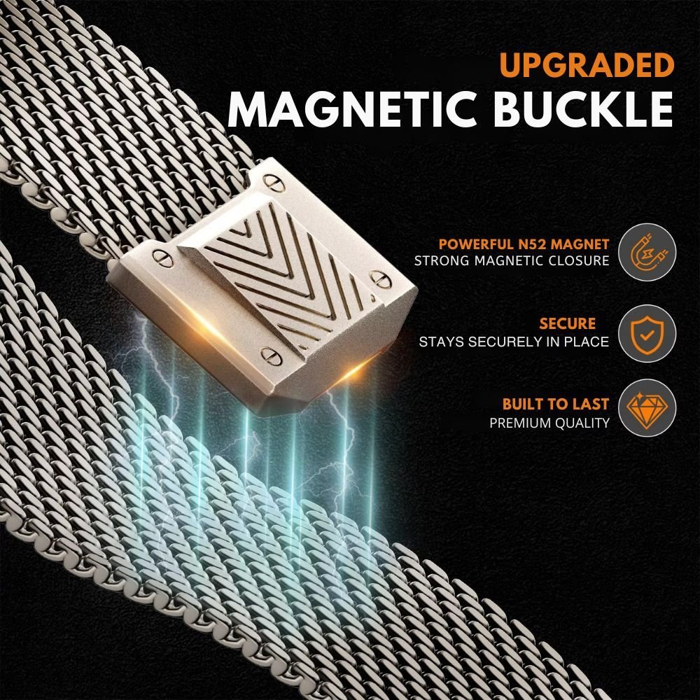 Fidens Stainless Steel Magnetic Mesh Band - Astra Straps