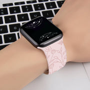Flos Engraved Silicone Band