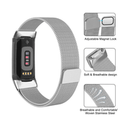 Lacteus Milanese Steel Band For Fitbit Charge