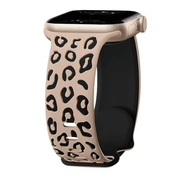 Obvius Silicone Band With Engraved Leopard Pattern