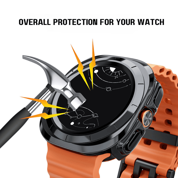 Puchre Bumper Case With Glass Screen Protector For Galaxy Watch Ultra