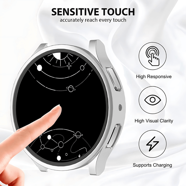 Quae Bumper Galaxy Watch Case With Glass Screen Protector