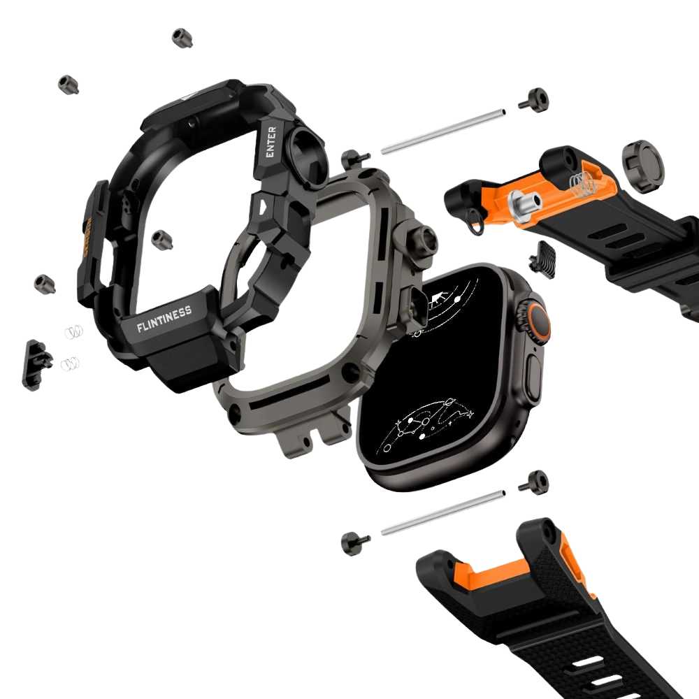 Queo Shockproof Silicone Sport Band With Case - Astra Straps