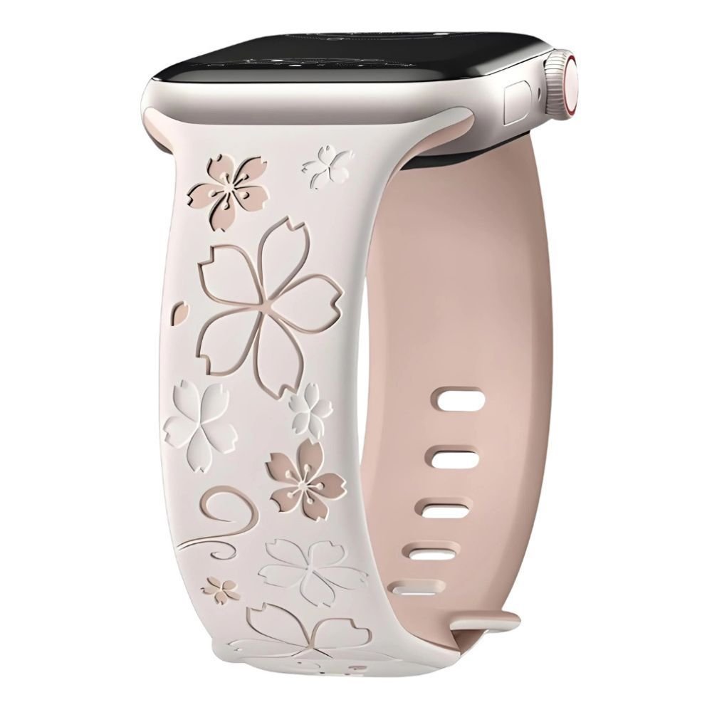 Vae Flower Engraved Silicone Band - Astra Straps