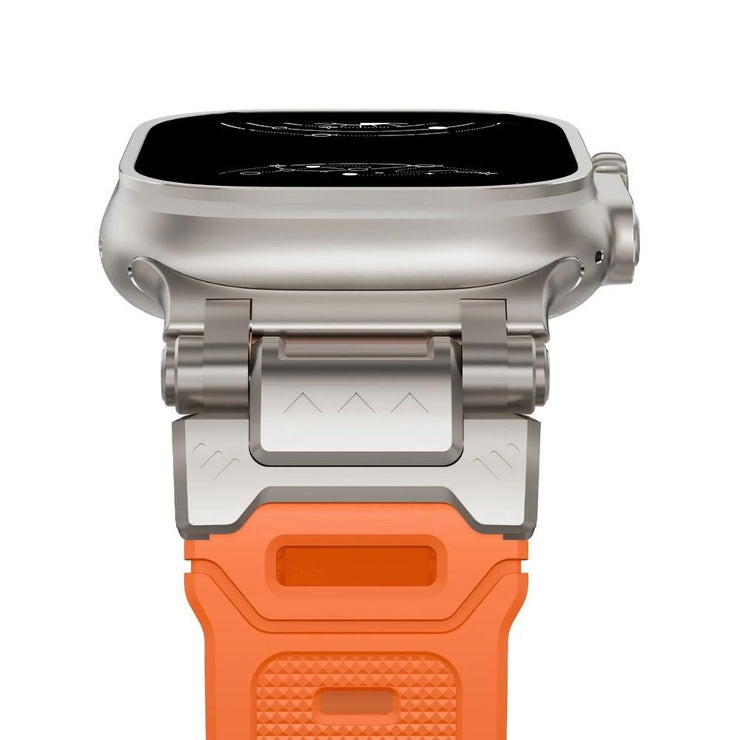 Venio Silicone Rugged Metal Band