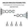 Decorus Slim Diamond Stainless Steel Band - Astra Straps