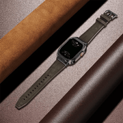 Fumi Genuine Leather Band With Metal Case - Astra Straps