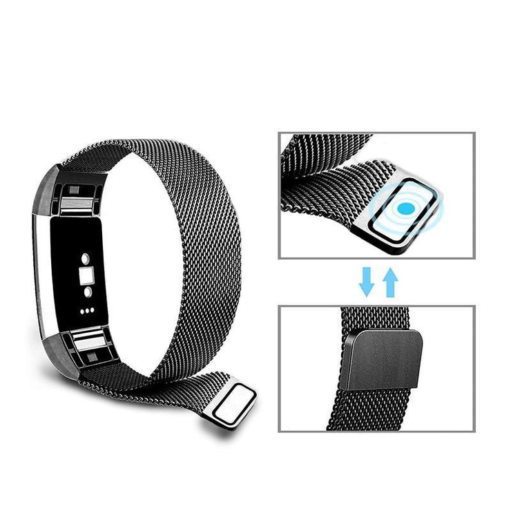 Milanese Stainless Steel Fitbit Charge 3 - Astra Straps